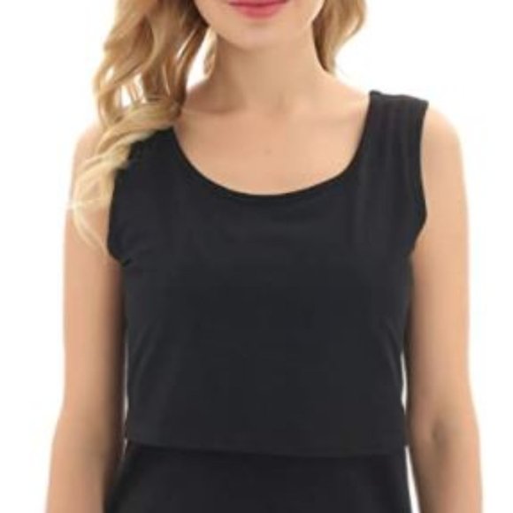 NWT Bearsland Women's Sleeveless Maternity Nursing Tank Top Breastfeeding - Picture 1 of 6